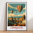 Cappadocia Retro Travel Illustration