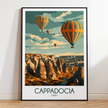 Cappadocia Retro Travel Illustration