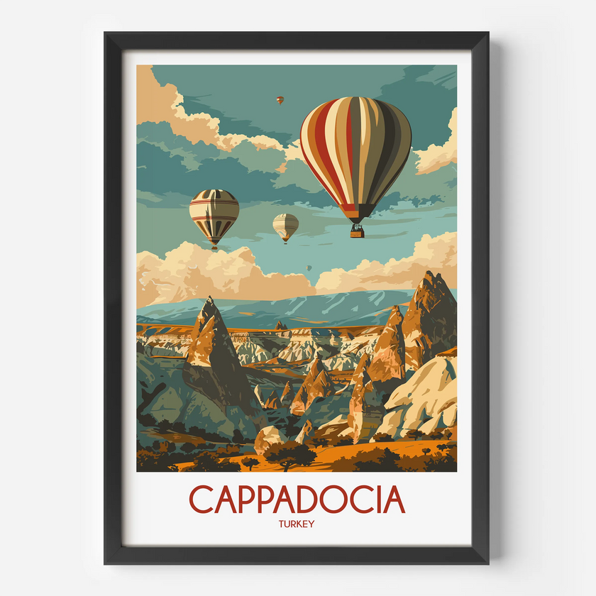 Cappadocia Vintage Style Print