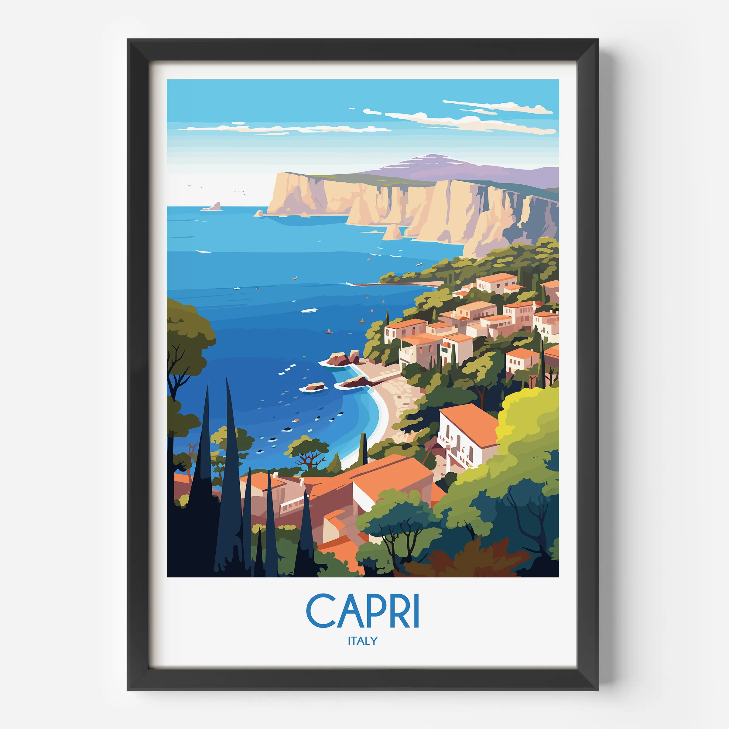 Capri Destination Art Gift
