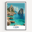 Capri Destination Art Gift