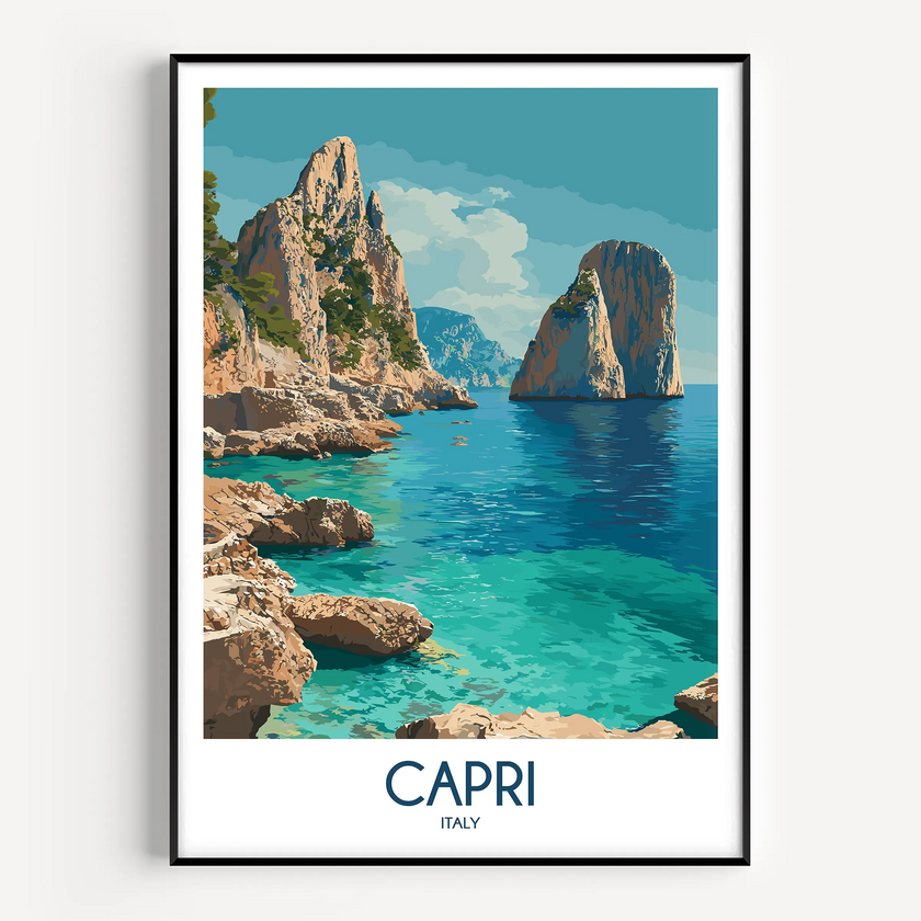 Capri Destination Art Gift