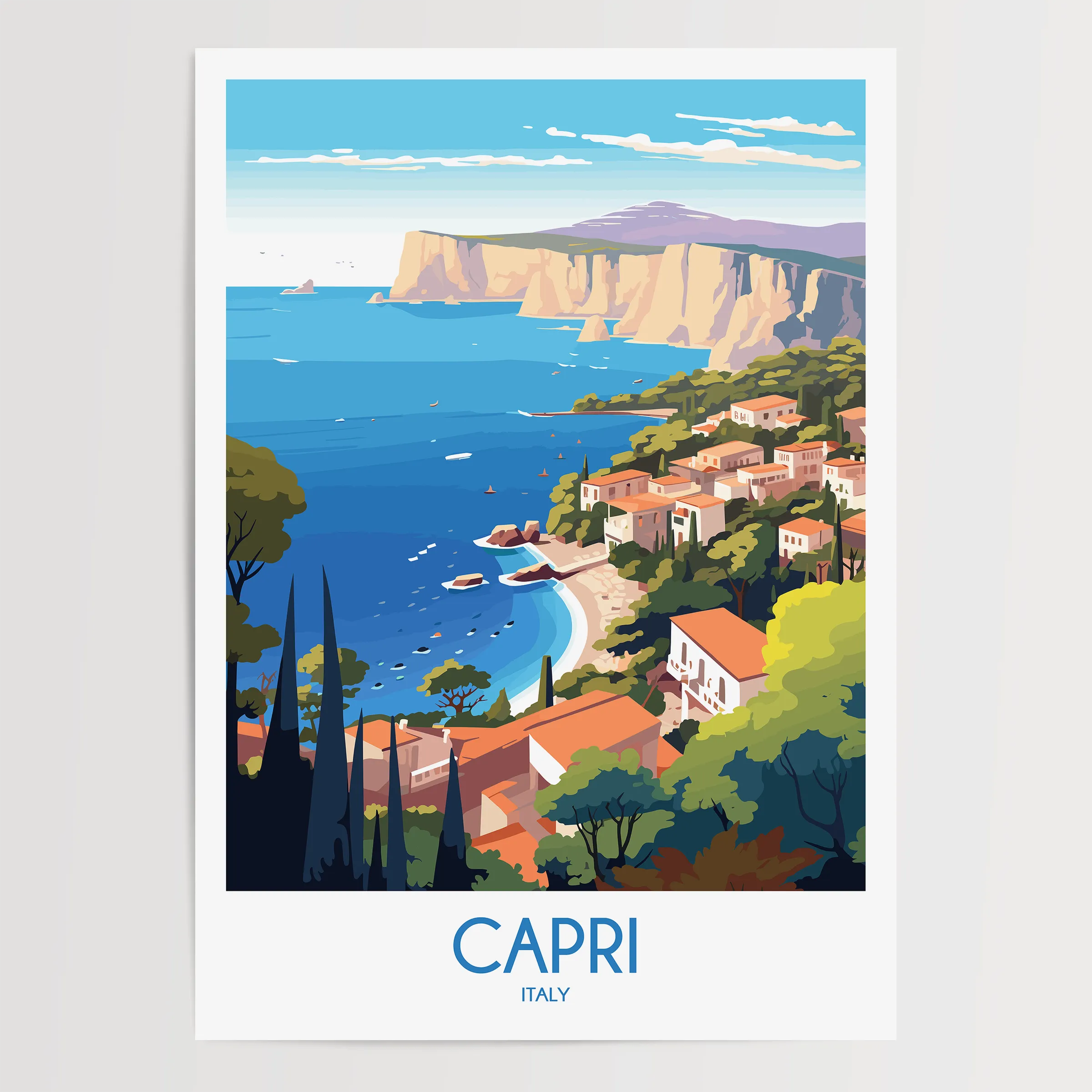 Capri Minimalist Wall Art