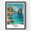 Capri Modern Travel Poster