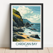 Cardigan Bay Modern Travel Poster