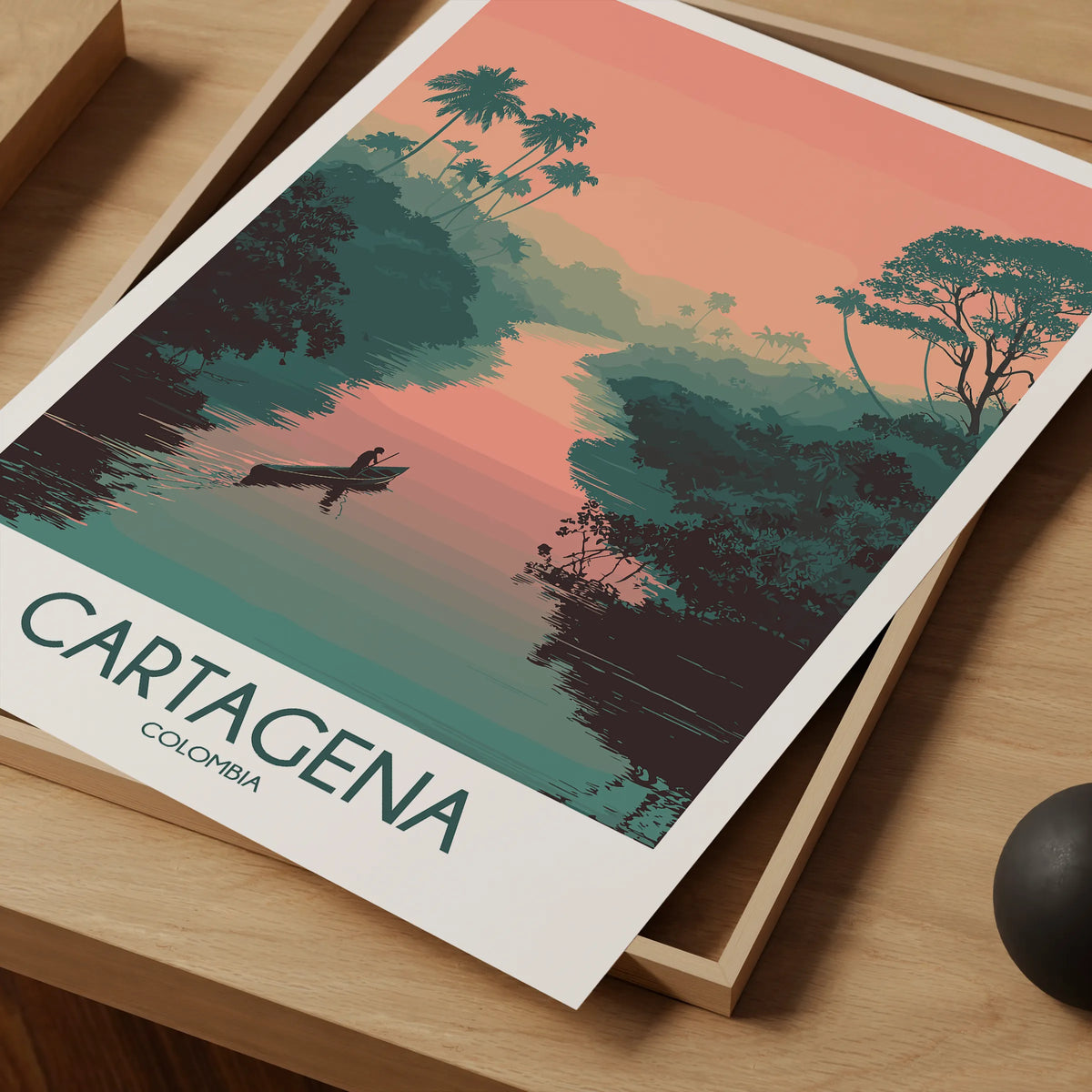 Cartagena Modern Travel Poster