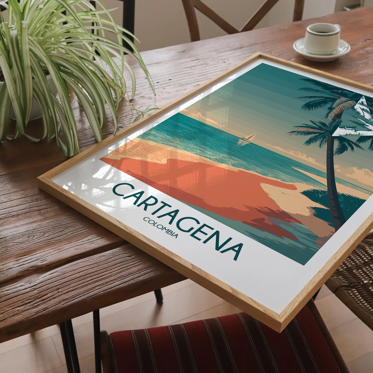 Cartagena Modern Travel Poster