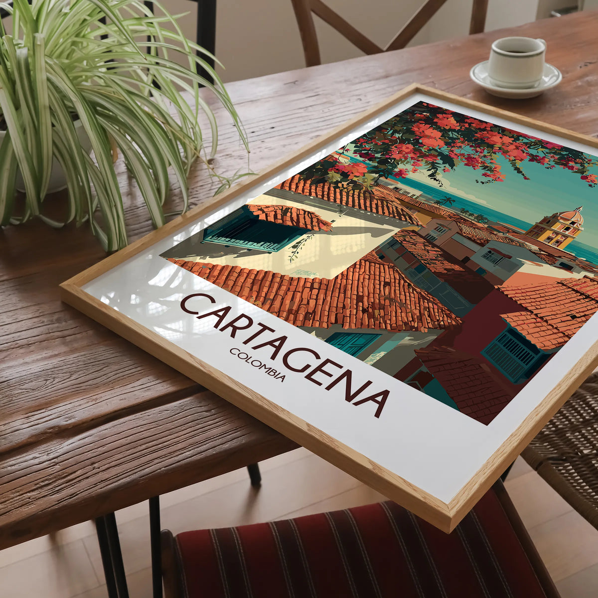 Cartagena Modern Travel Poster