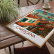 Cartagena Retro Travel Illustration