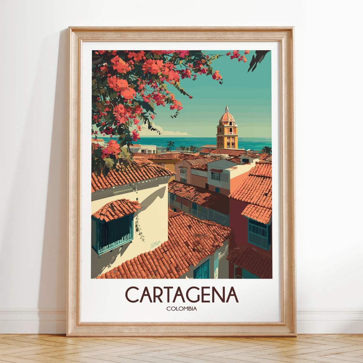 Cartagena Vintage Style Print