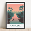 Cartagena Vintage Style Print