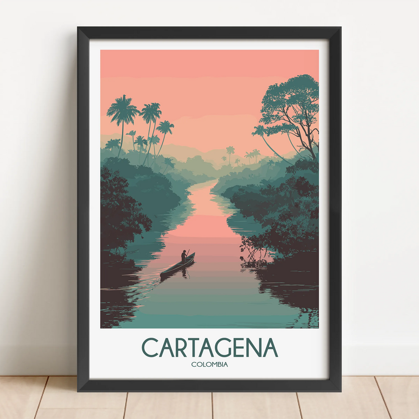 Cartagena Vintage Style Print