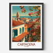 Cartagena Vintage Style Print
