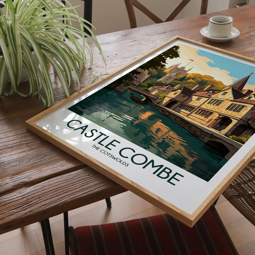 Castle Combe Modern Travel Poster