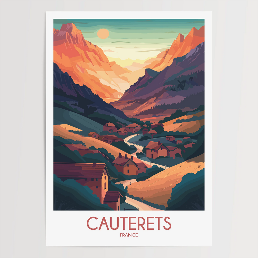 Cauterets Minimalist Wall Art