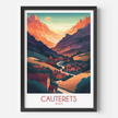 Cauterets Modern Travel Poster