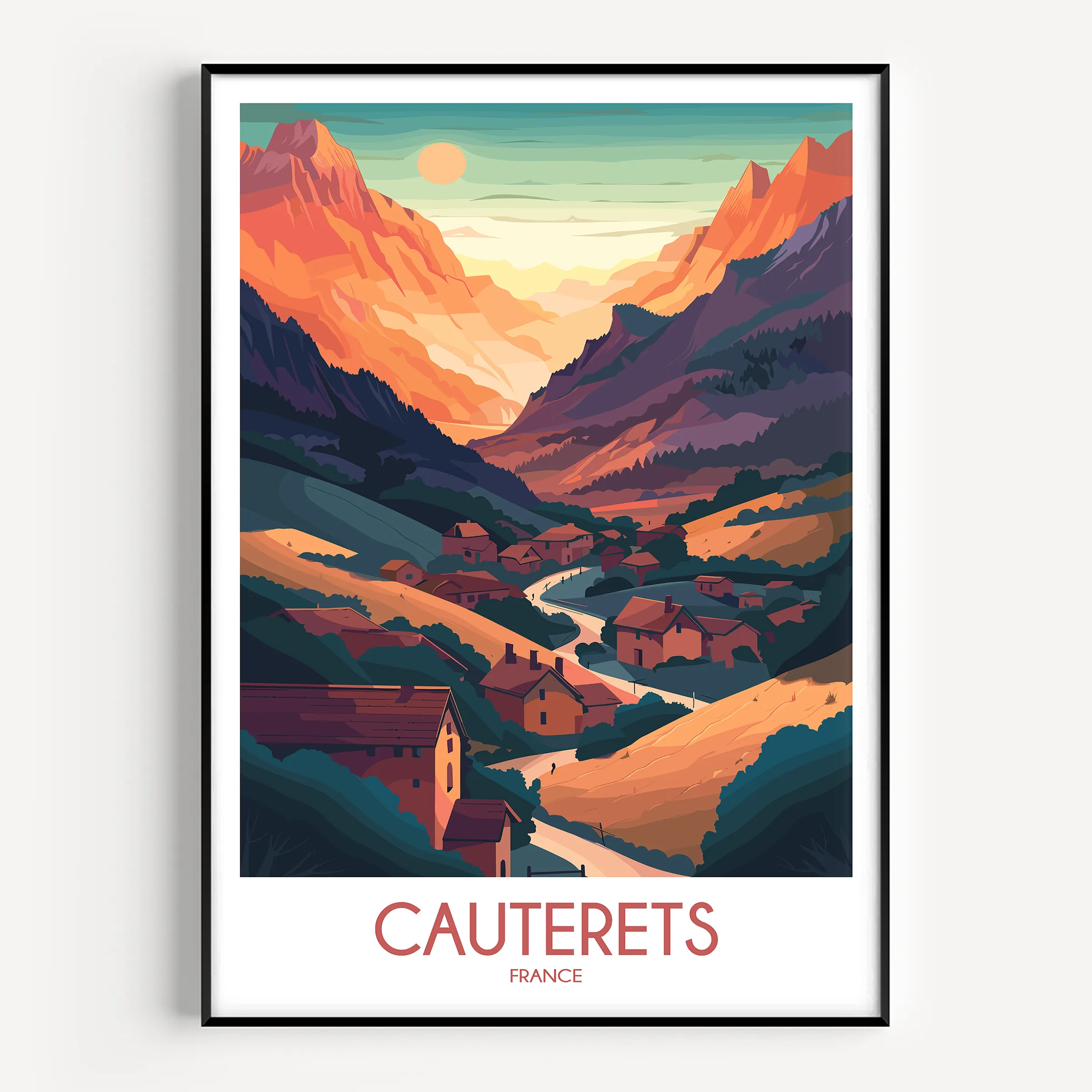 Cauterets Souvenir Poster Print