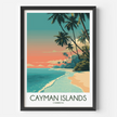 Cayman Islands Modern Travel Poster