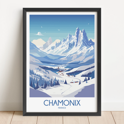 Chamonix Minimalist Wall Art