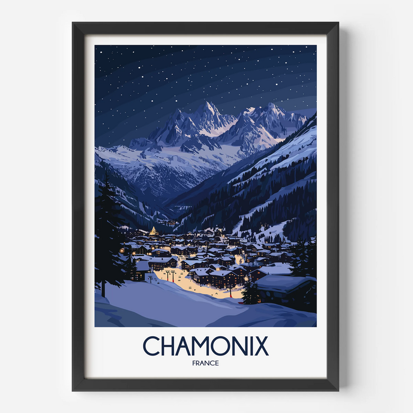 Chamonix Minimalist Wall Art