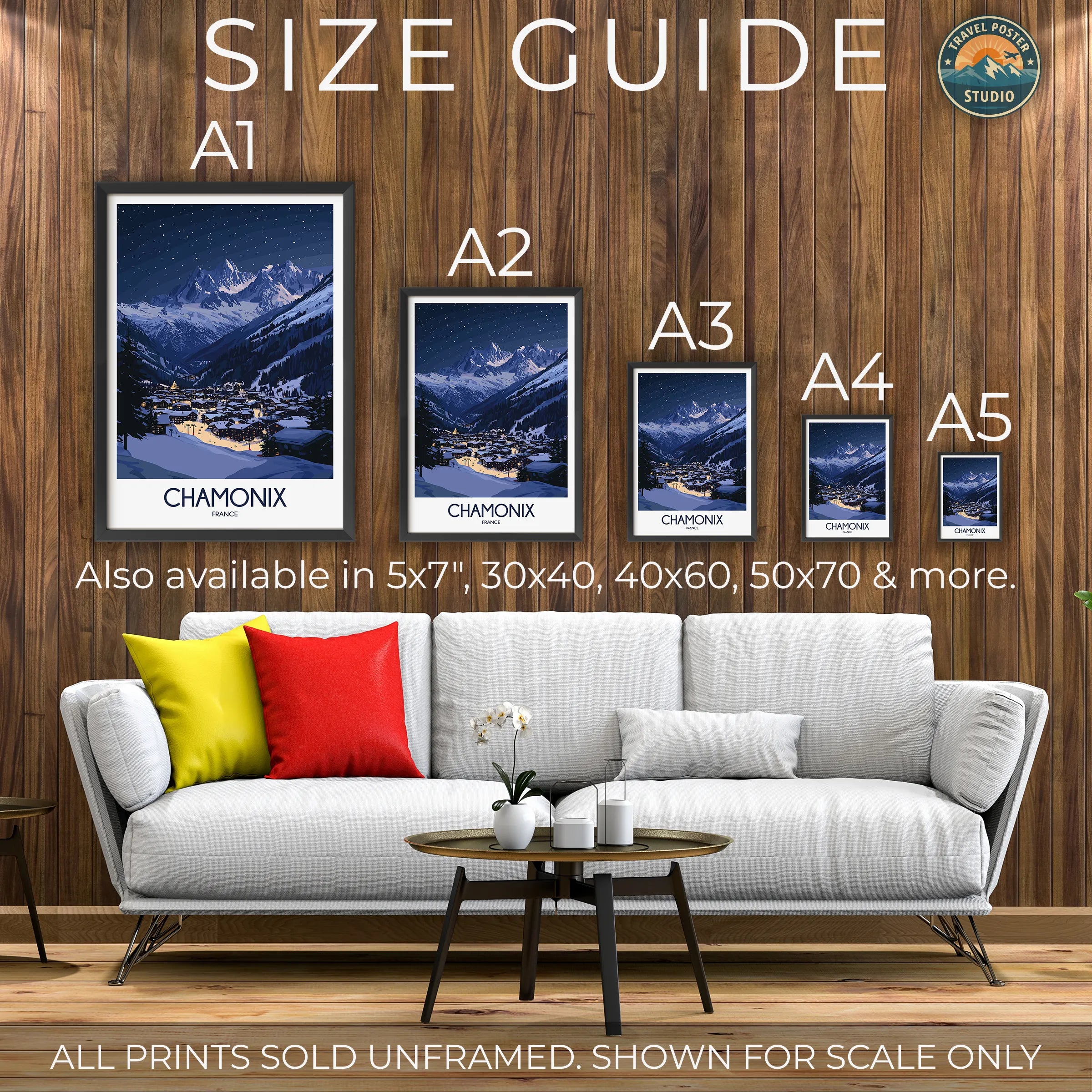 Chamonix Souvenir Poster Print