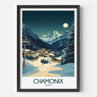 Chamonix Souvenir Poster Print