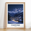 Chamonix Vintage Style Print