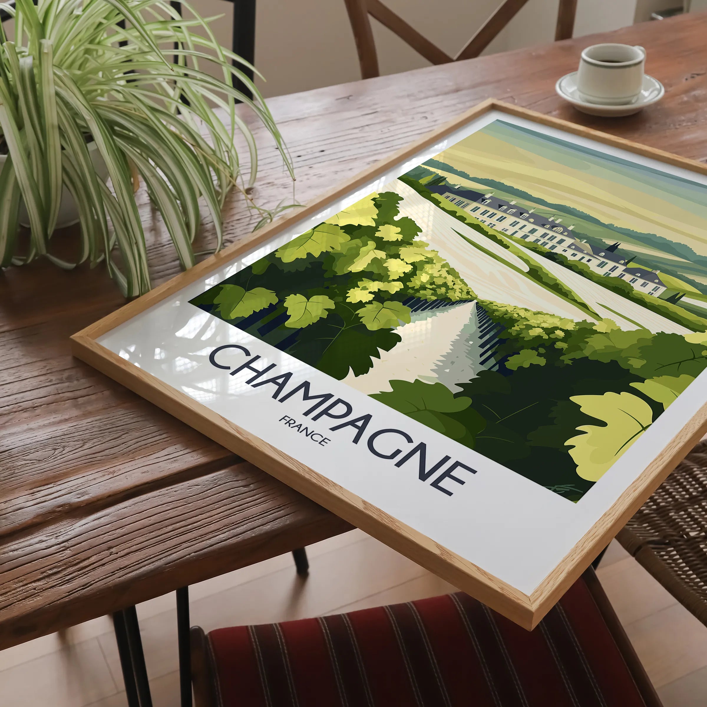 Champagne Destination Art Gift