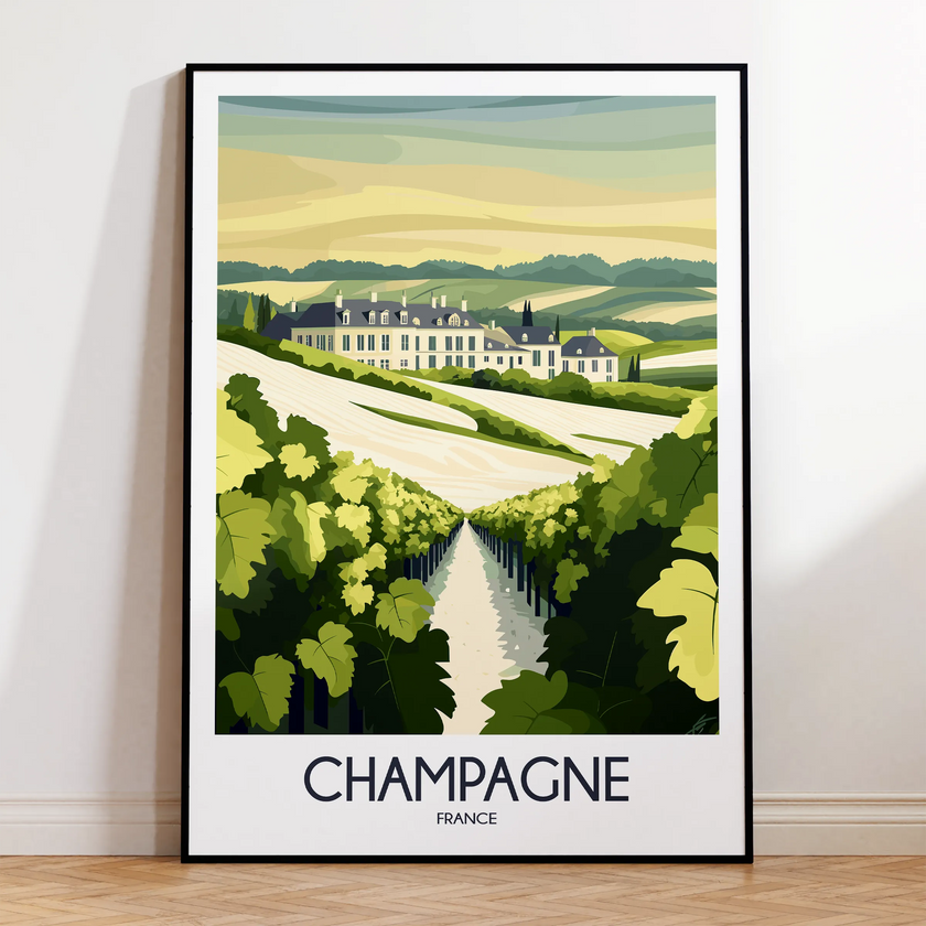 Champagne Minimalist Wall Art