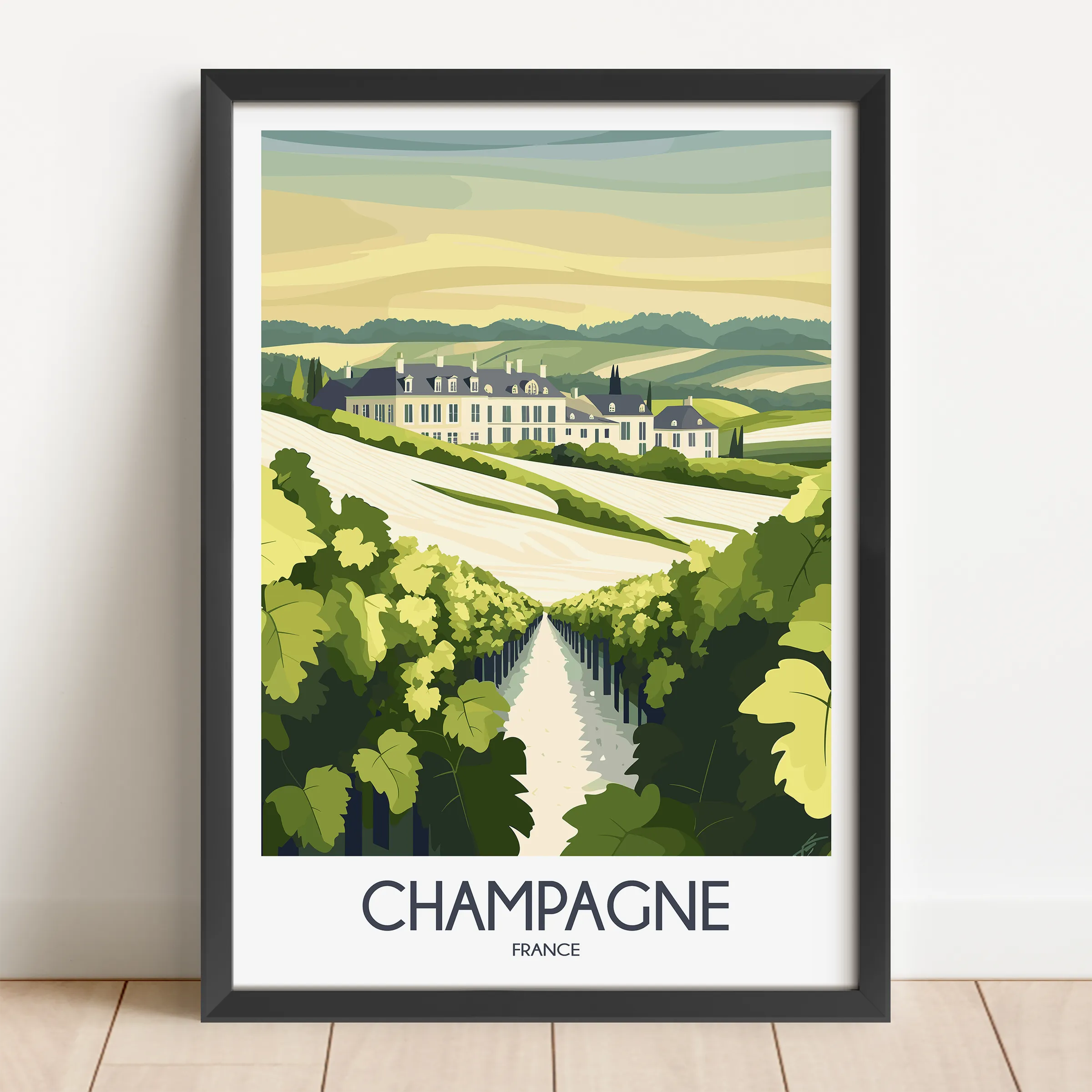 Champagne Souvenir Poster Print