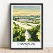 Champagne Souvenir Poster Print