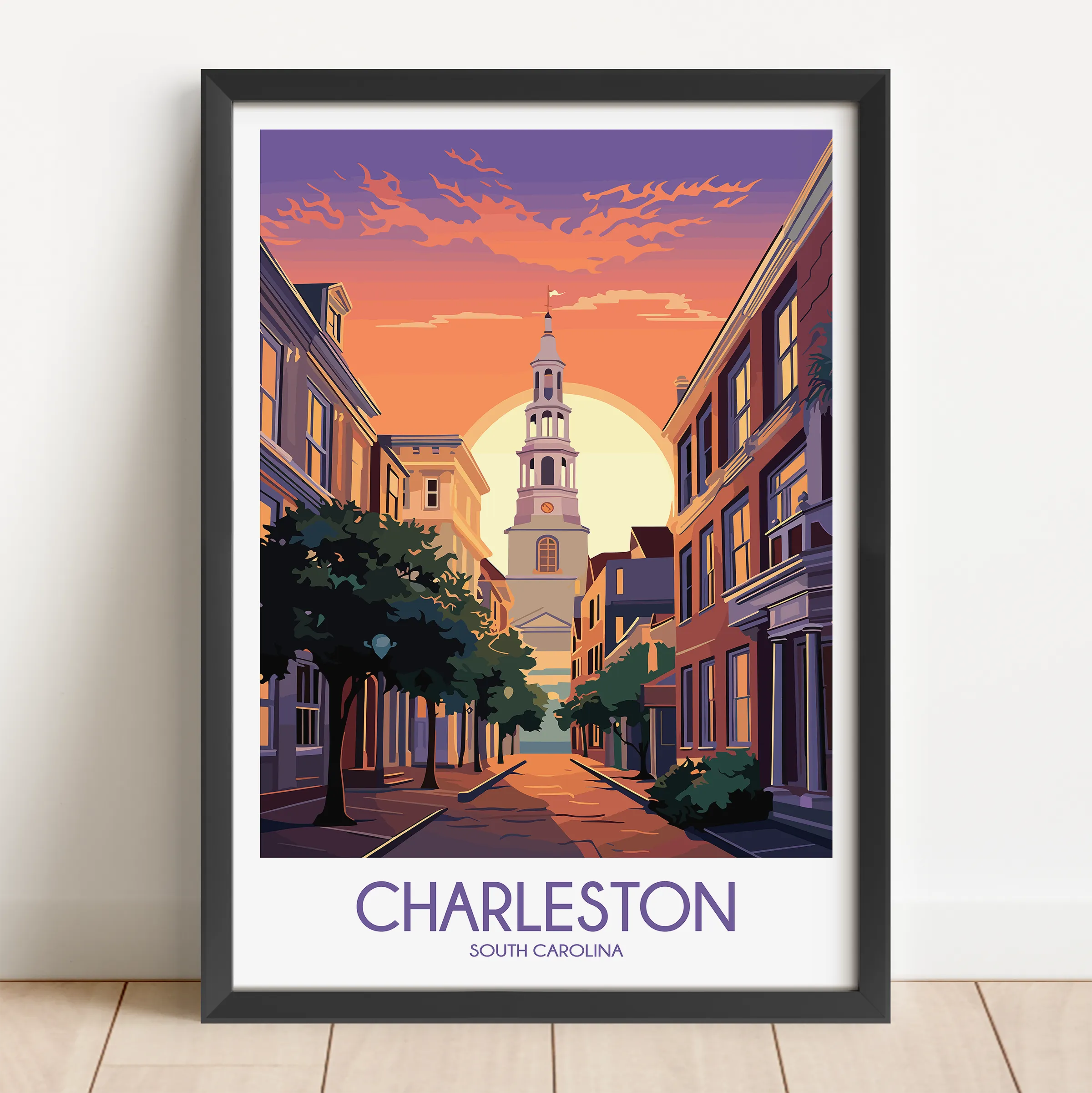 Charleston Vintage Style Print