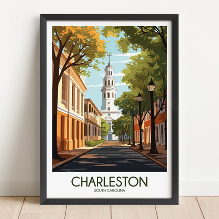 Charleston Vintage Style Print