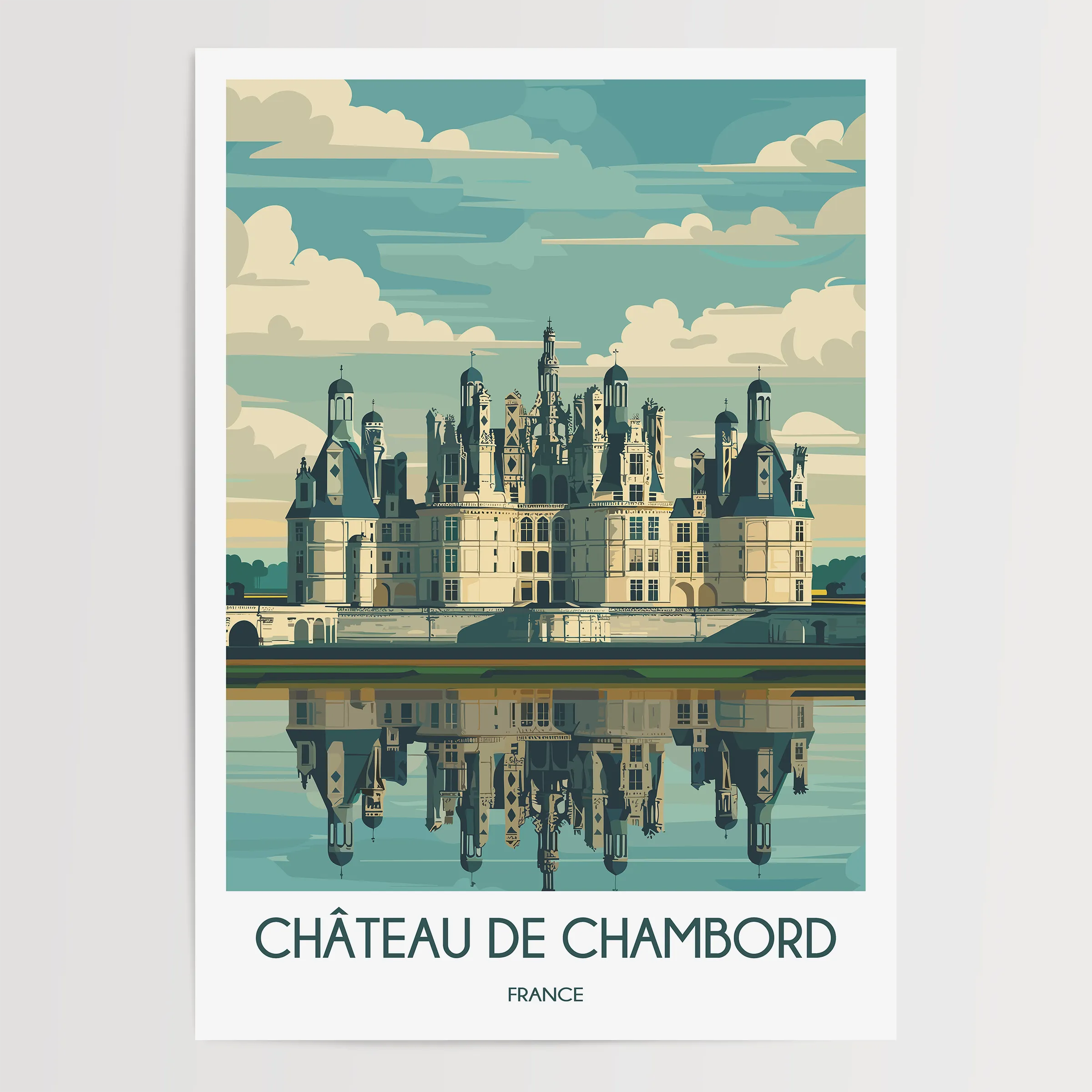 Chateau De Chambord Home Office Decor