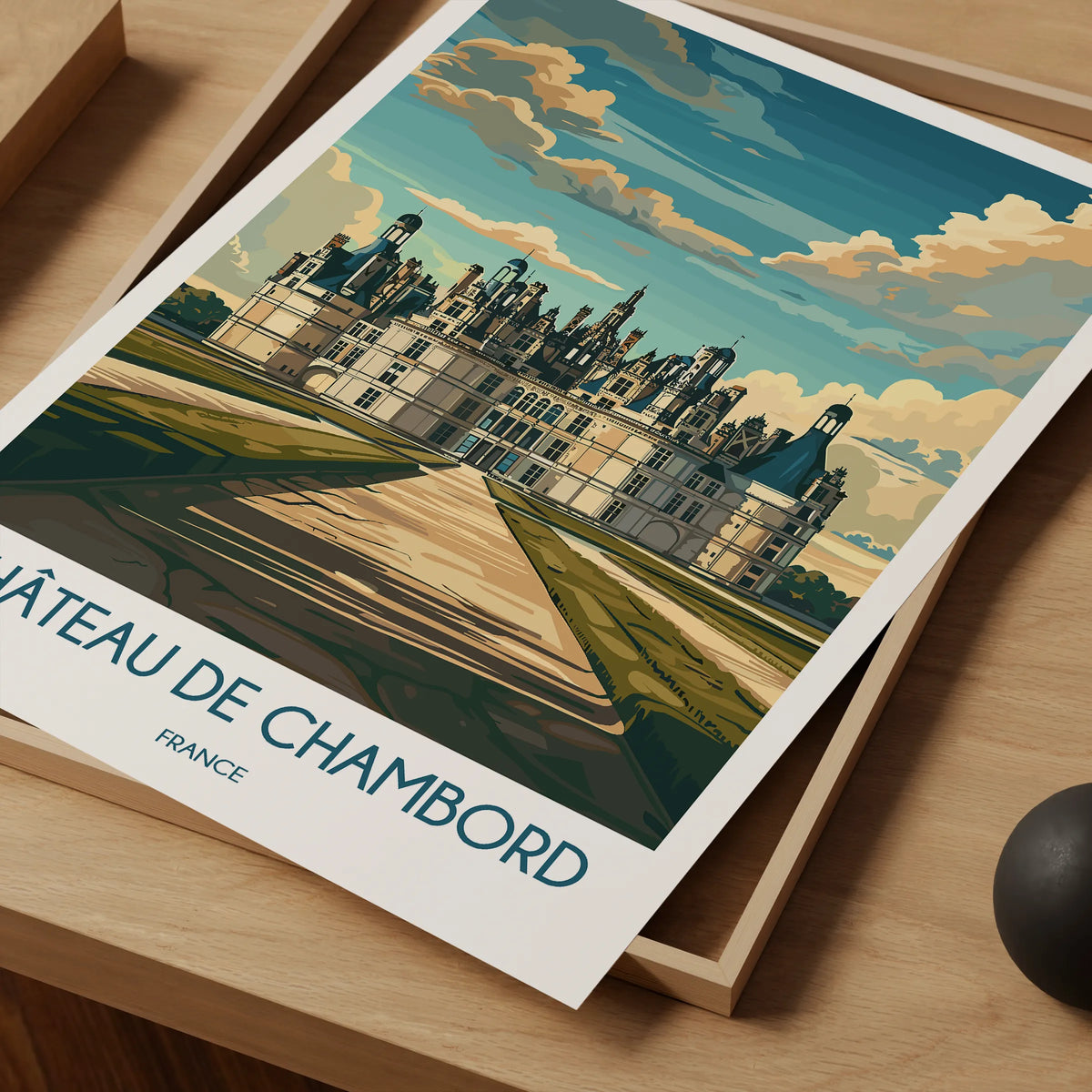 Chateau De Chambord Minimalist Wall Art