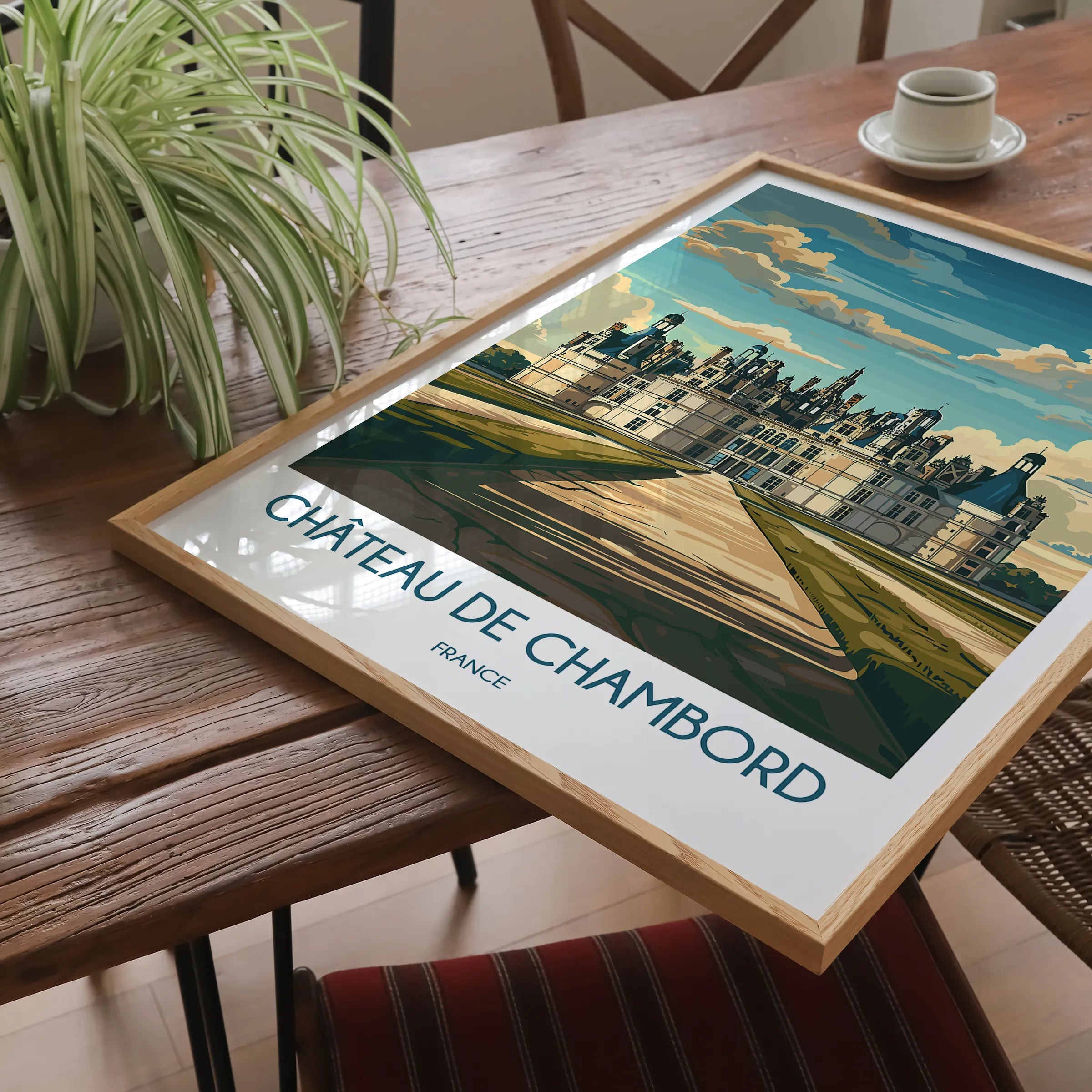 Chateau De Chambord Minimalist Wall Art