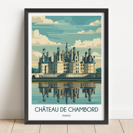 Chateau De Chambord Minimalist Wall Art