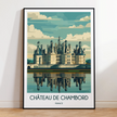 Chateau De Chambord Modern Travel Poster