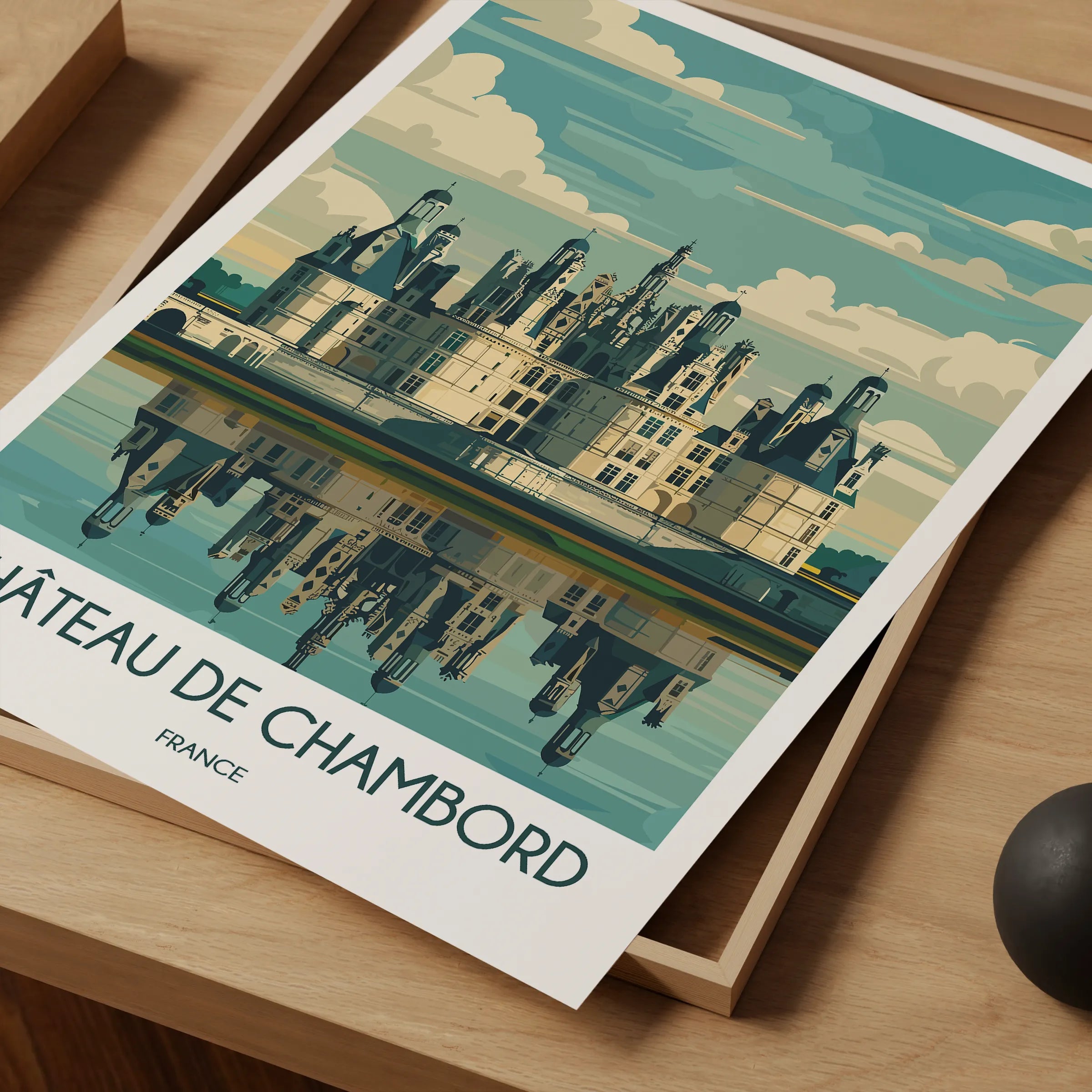 Chateau De Chambord Scenic Landscape Art