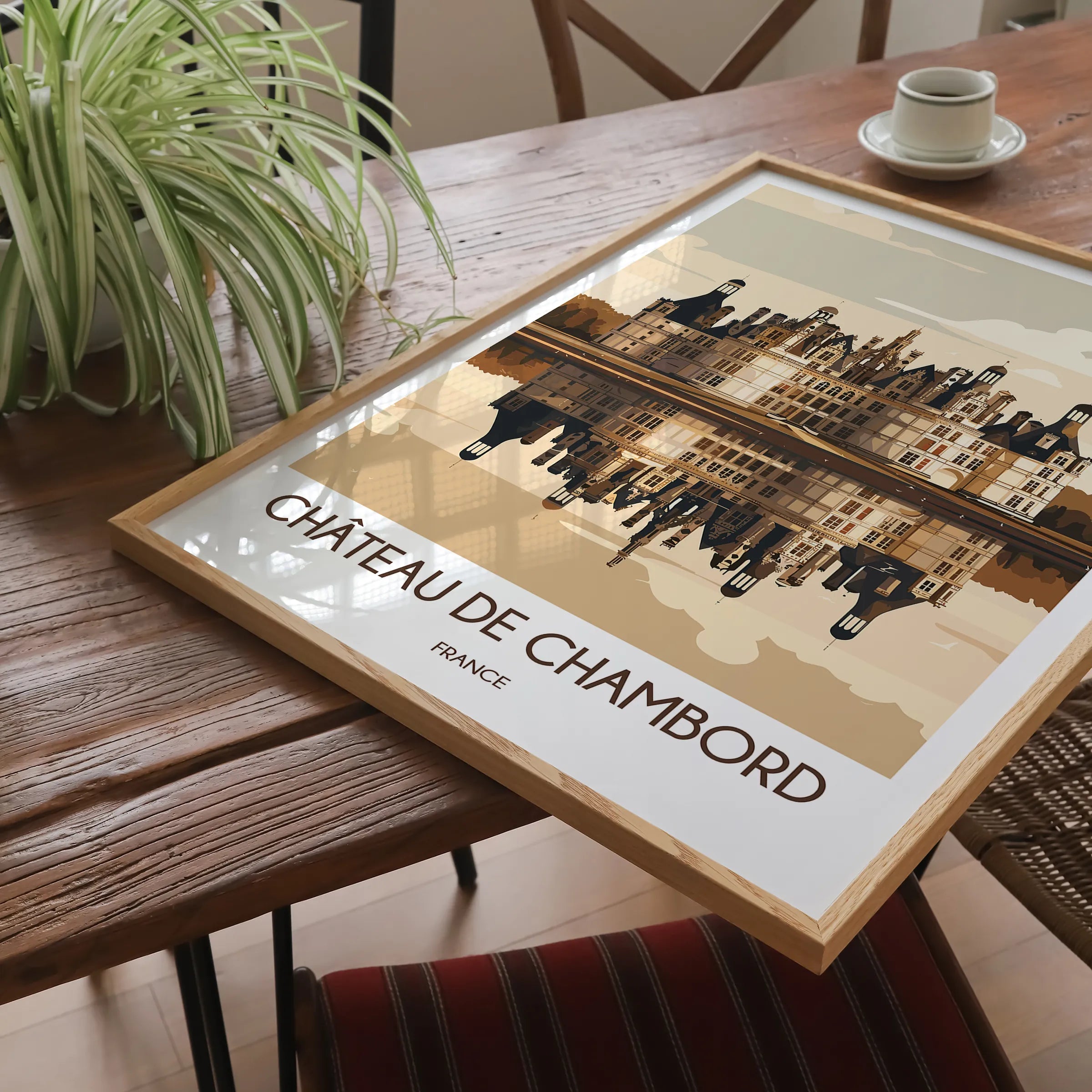 Chateau De Chambord Scenic Landscape Art