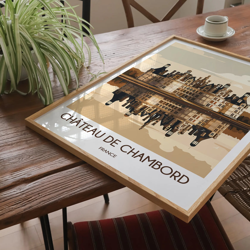 Chateau De Chambord Scenic Landscape Art