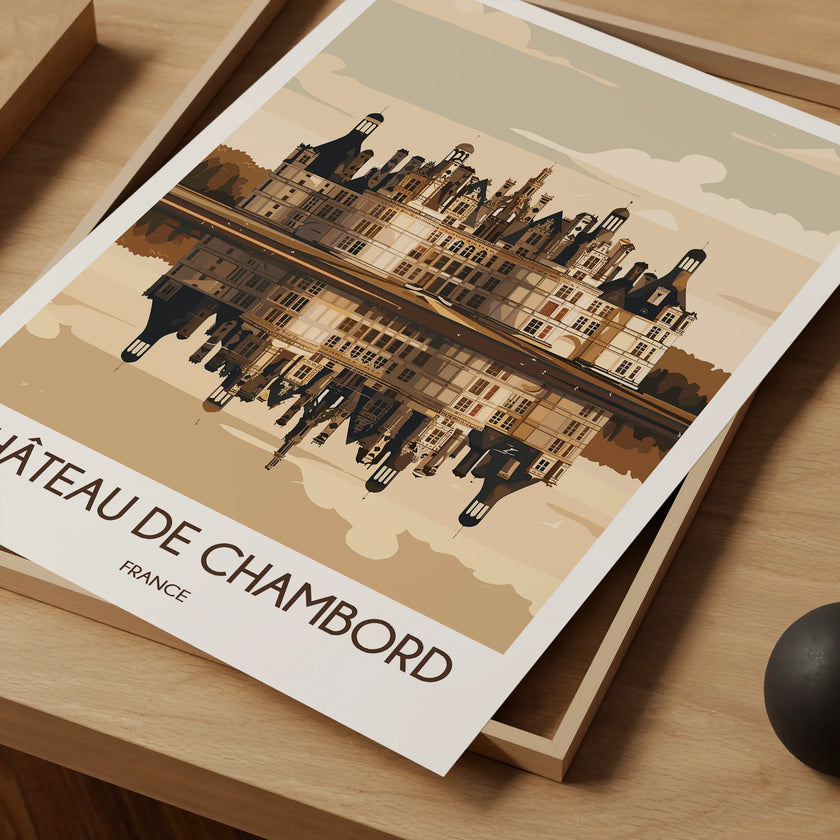Chateau De Chambord Souvenir Poster Print