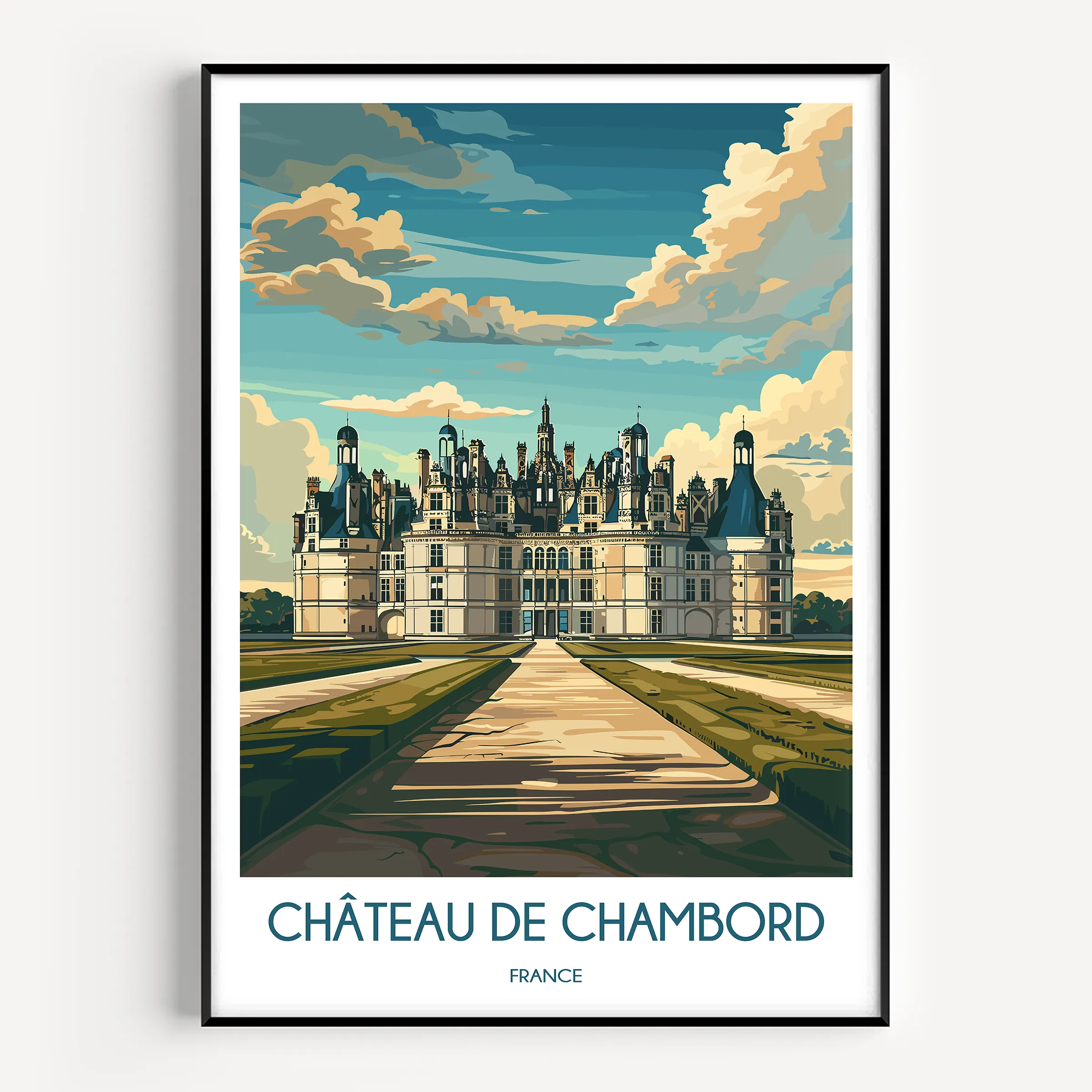 Chateau De Chambord Souvenir Poster Print