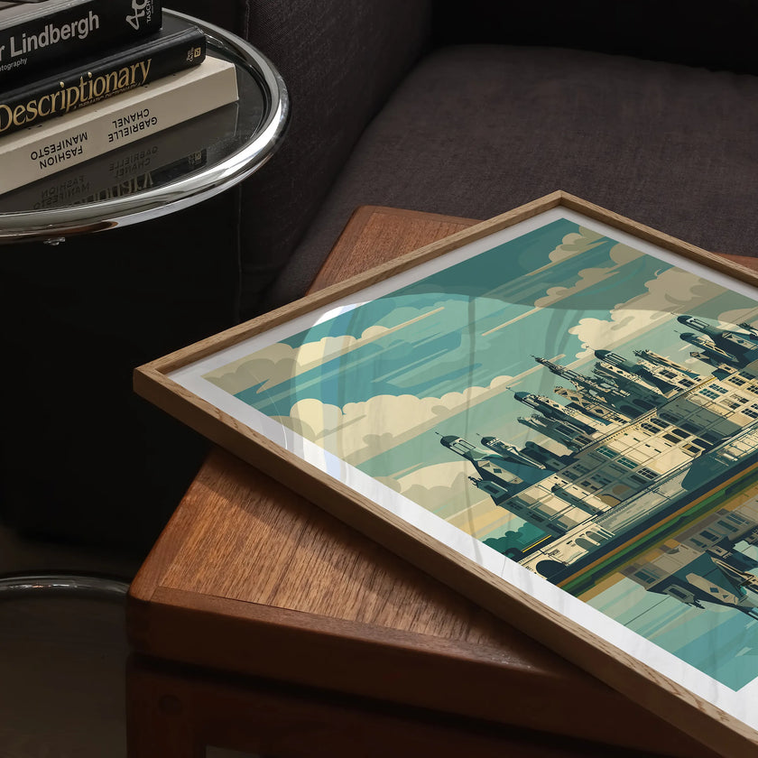 Chateau De Chambord Vintage Style Print