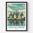 Chateau De Chambord Vintage Style Print