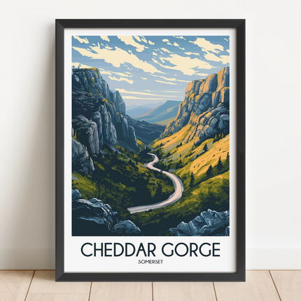 Cheddar Gorge Scenic Landscape Art