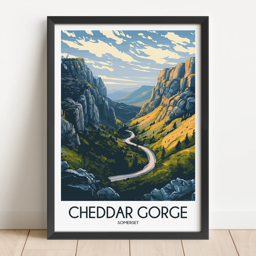 Cheddar Gorge Scenic Landscape Art