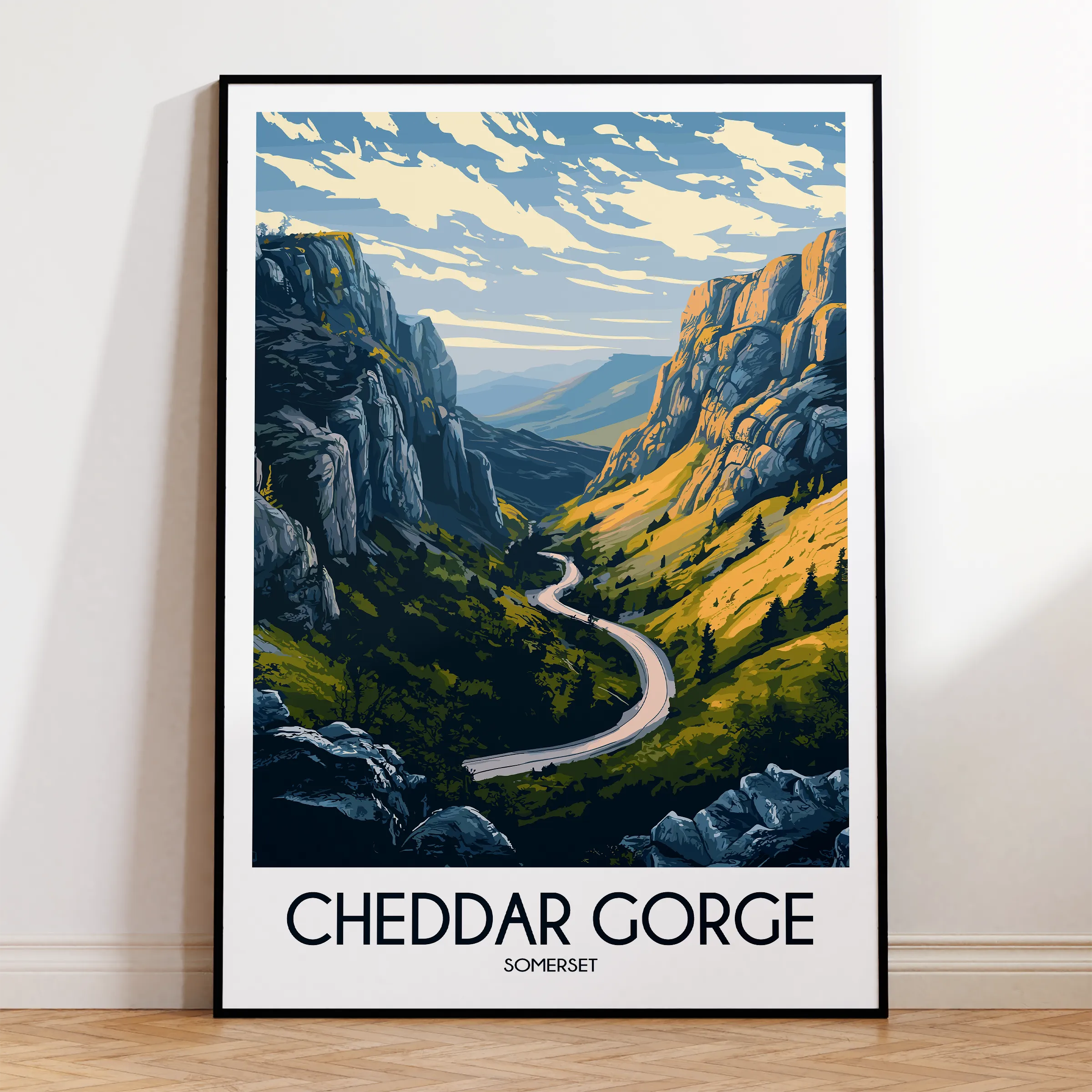Cheddar Gorge Souvenir Poster Print