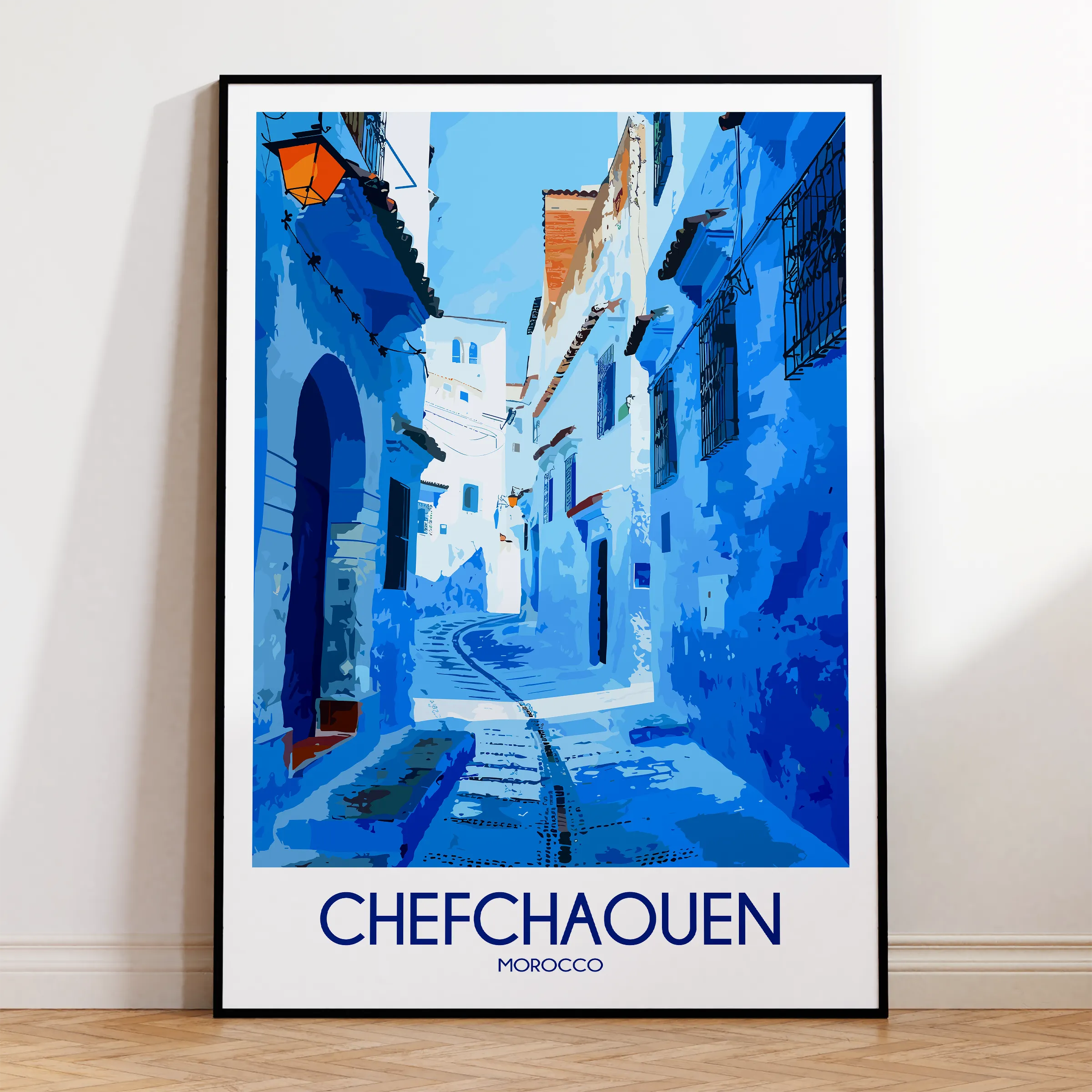 Chefchaouen Vintage Style Print