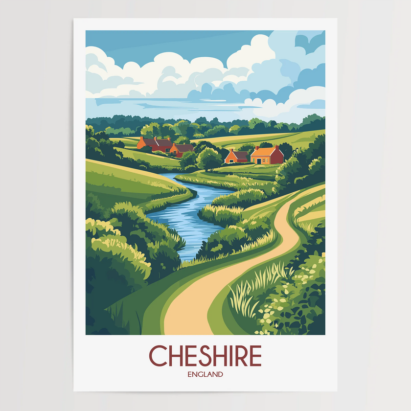 Cheshire Destination Art Gift